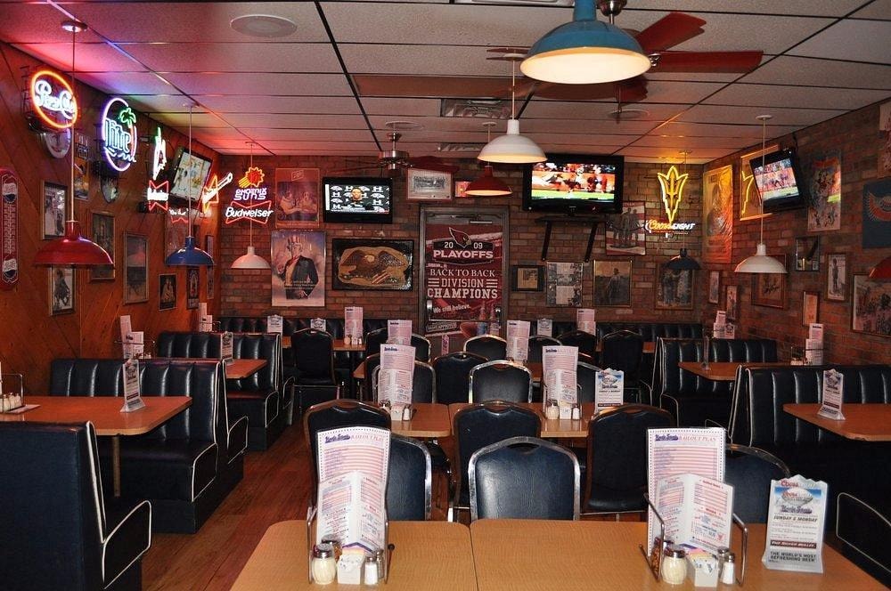 Uncle Sam's AZ food — burgers, fries, hot dogs